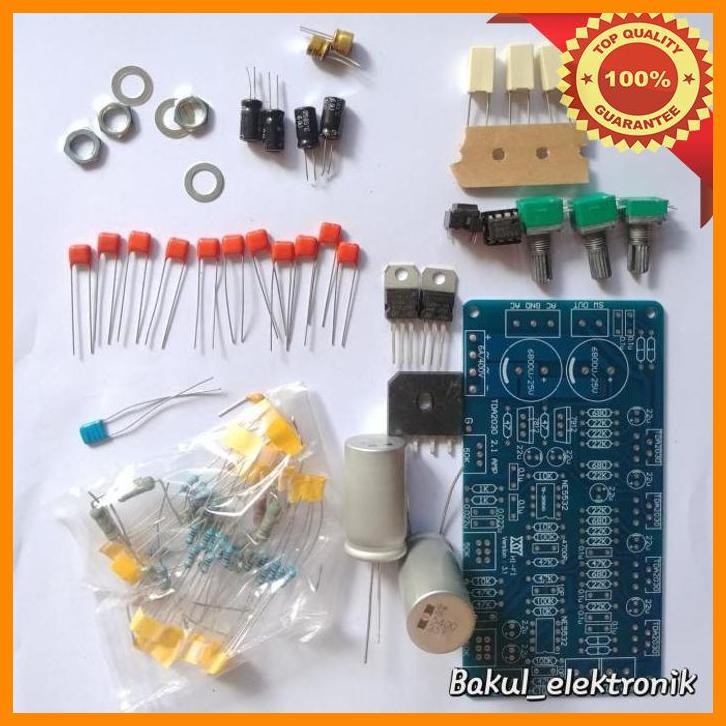 [bak] kit amplifier 2.1 stereo + sub lm1875 / tda2050