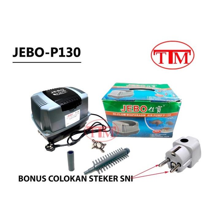 Diskon Jebo P130 Air Pump Kolam Ikan Pompa Udara Oksigen Aerator Jebo P130