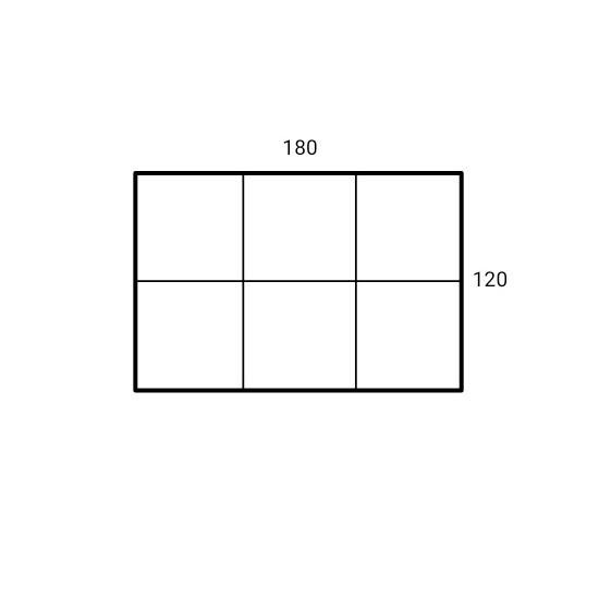 Best Jendela Aluminium Kaca Mati 180X120