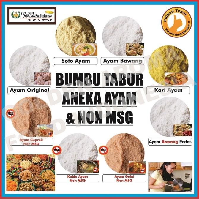 

BUBUK BUMBU TABUR RASA AYAM BAWANG CHICKEN NASI IKAN CILOR TAHU GAFI ORIGINAL