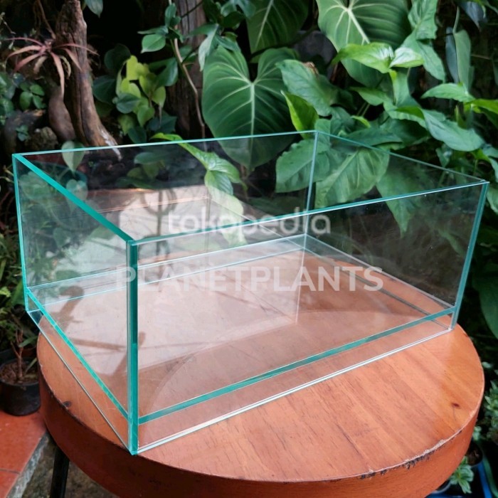TERBARU A100 SHALLOW GLASS TERRARIUM VIVARIUM PALUDARIUM TANK AQUARIUM