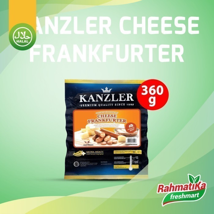 

Kanzler Sosis Sapi Ayam Keju / Cheese Frankfurter 360 gr