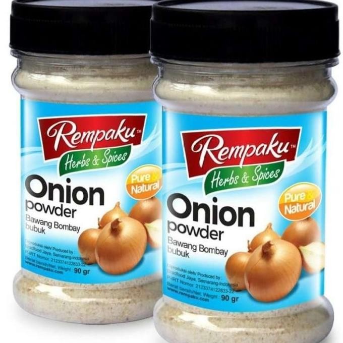 

ONION POWDER BAWANG BOMBAY REMPAKU 90GR/SPICES/NATURAL ORIGINAL
