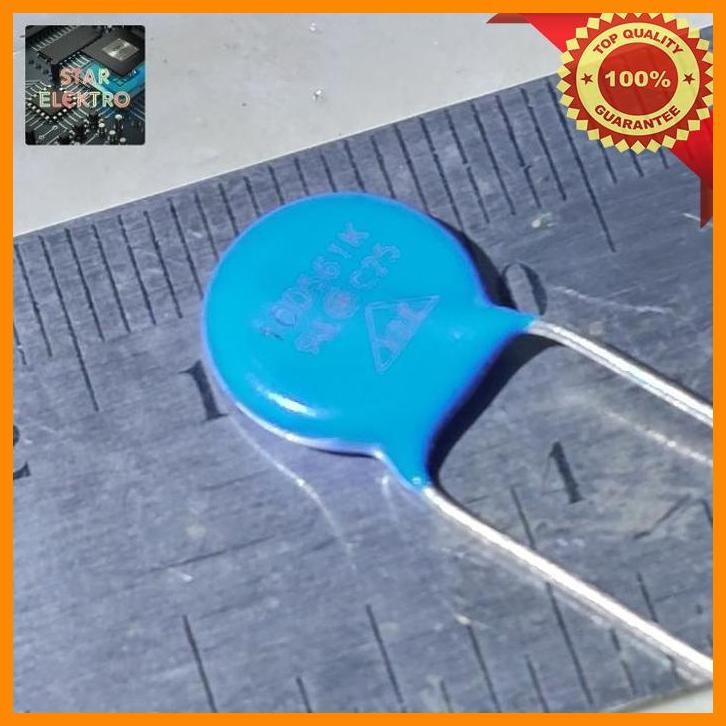 [SRE] 10D561K ZNR 10D561 ZOV Zinc Oxide Varistor 10mm MOV Metal 560V Voltage 2.5kA Biru Blue 10D 561