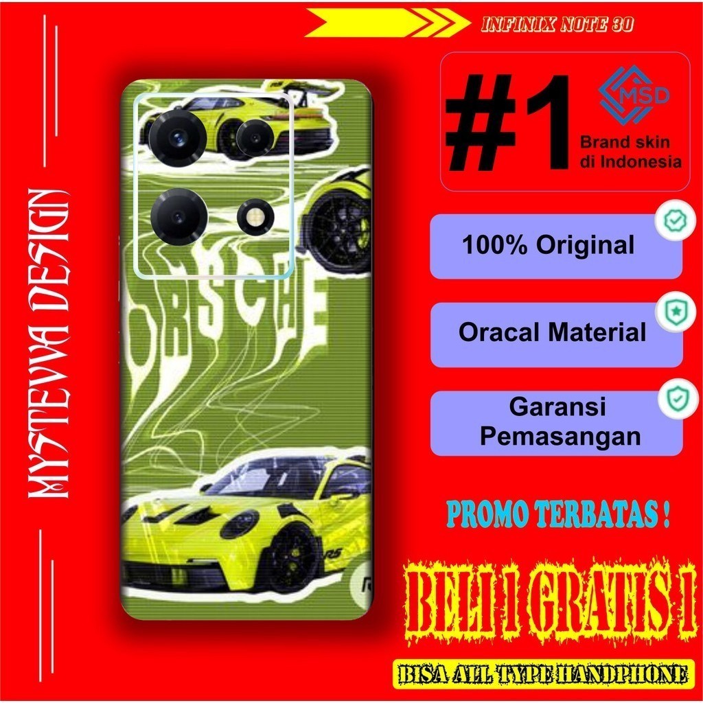 

Terlaris Infinix Note 30 Garskin Stiker Custom Case Laminasi Tebal COD