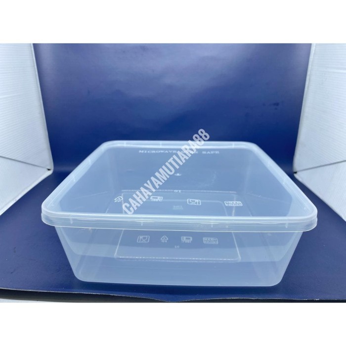 READY THINWALL /KOTAK MAKAN PERSEGI/ BOX MIKA 2000 ML
