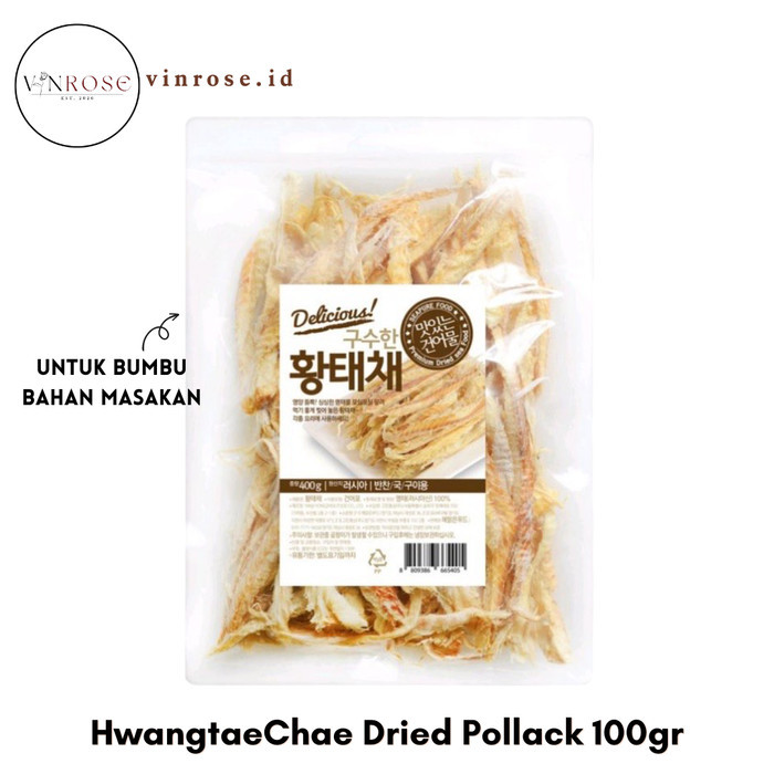 

HwangtaeChae Dried Pollack 100gr Korea/ Ikan Kering Pollack