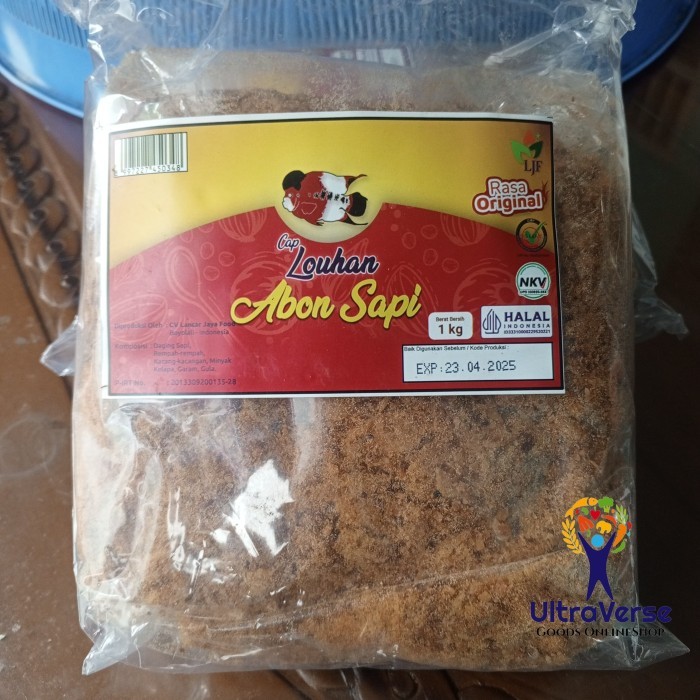 

Abon Sapi cap Louhan 1 Kg HALAL Premium Enak