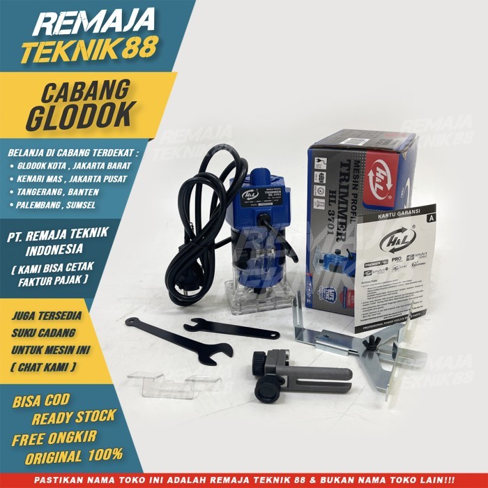 MESIN PROFIL KAYU / WOOD TRIMMER H&L HL 3701 HL3701 / ROUTER KAYU