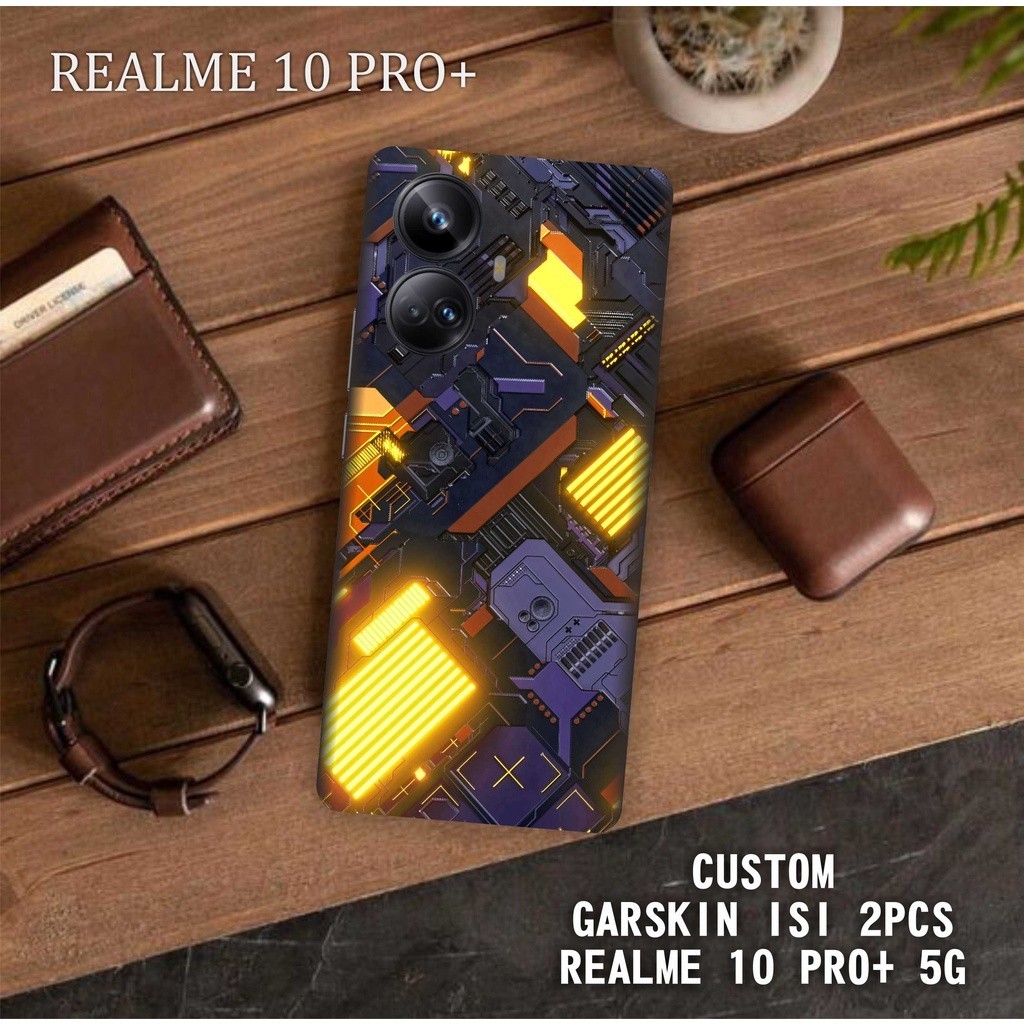 

Terlaris Realme 10 Pro Garskin Stiker Custom Case Laminasi Tebal COD