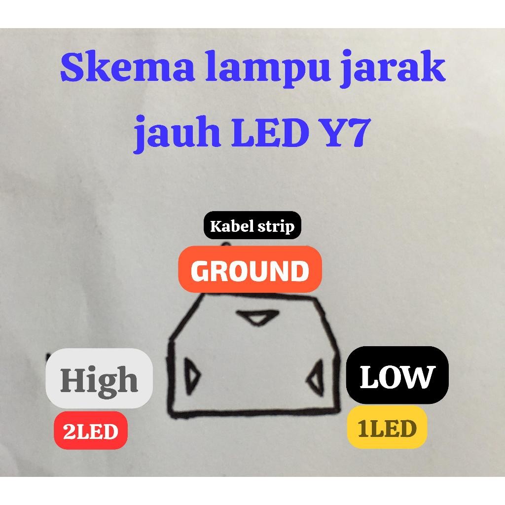Mini Projie Y7D Lampu LED Super Terang Y11 H4 50/80/120/150watt Headlamp Lensa Proyektor Y7