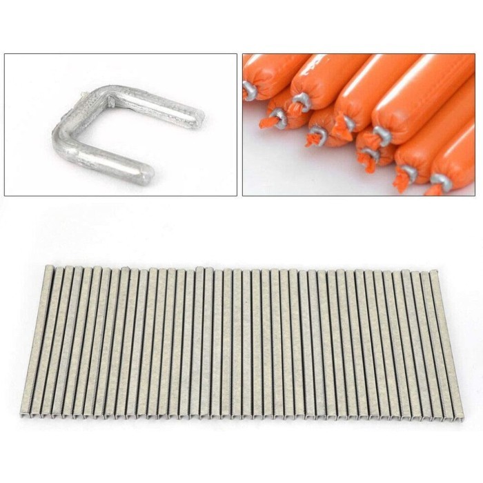 MANUAL STAPLES U-SHAPE IKAT SOSIS TAKEAWAY CLIP CLIPPER MAINE