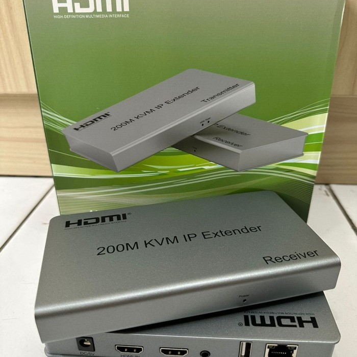 HDMI Extender 4K KVM 200M RJ45 Lan Cat 5E/ Cat 6 HDMI Extension Rj45
