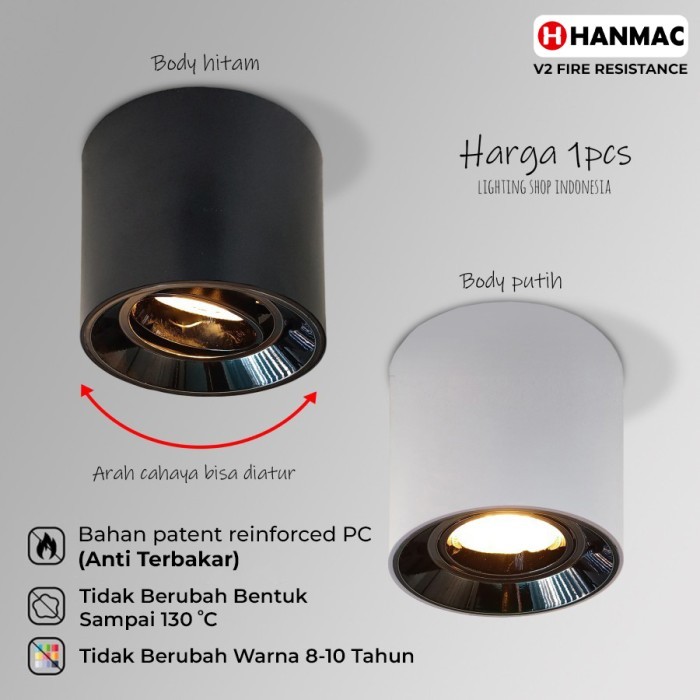 Lampu downlight outbow kap rumah lampu Mr16 reflektor chrome teras