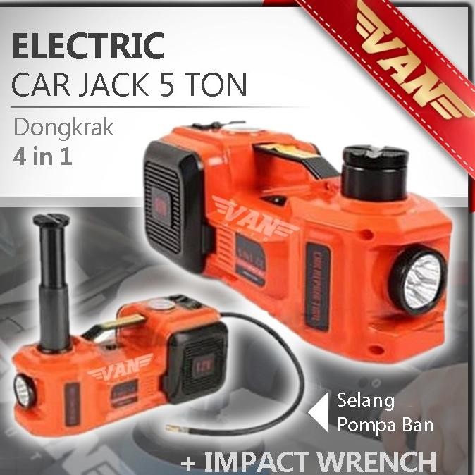 DONGKRAK ELEKTRIK 5 Ton / DONGKRAK ELECTRIC / DONGKRAK MOBIL 4IN1