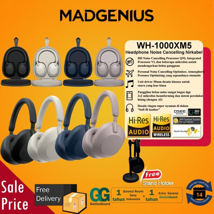 Sony Wh-1000Xm5 / Wh1000Xm5 / Wh 1000Xm5 / Xm5 Wireless Headset Nc