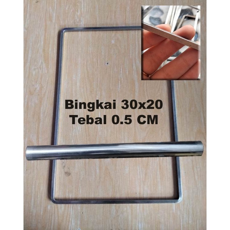 

READY BINGKAI 30X20 TEBAL 0.5 / BINGKAI PERATA ADONAN KUE KERING