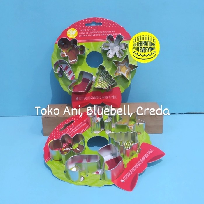 

READY WILTON COOKIE CUTTER MINI IN WREATH 6PCS