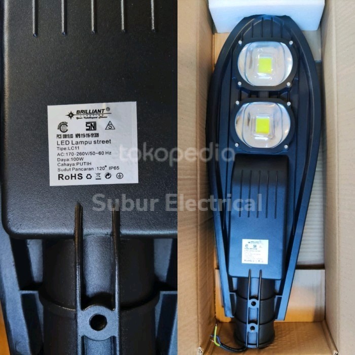 BRILLIANT LC11 100watt IP65 Lampu jalan LED lampu jalan PJU LED