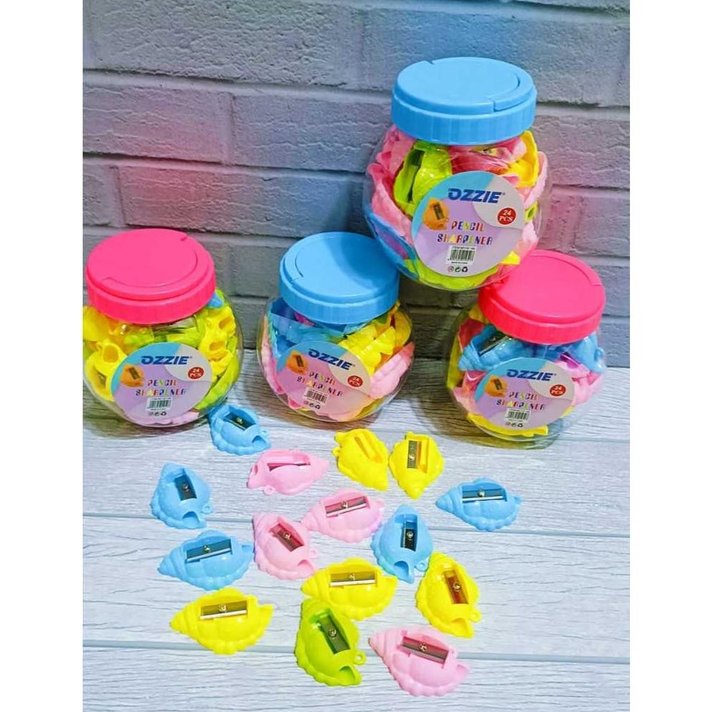

Discount ( 24 Pcs ) Serutan Ongotan Rautan Pensil Toples Motif Karakter Lucu