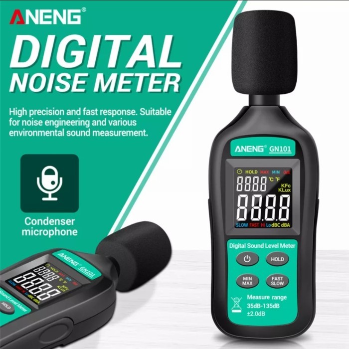 db meter digital aneng GN101 35-135db / sound level meter digital