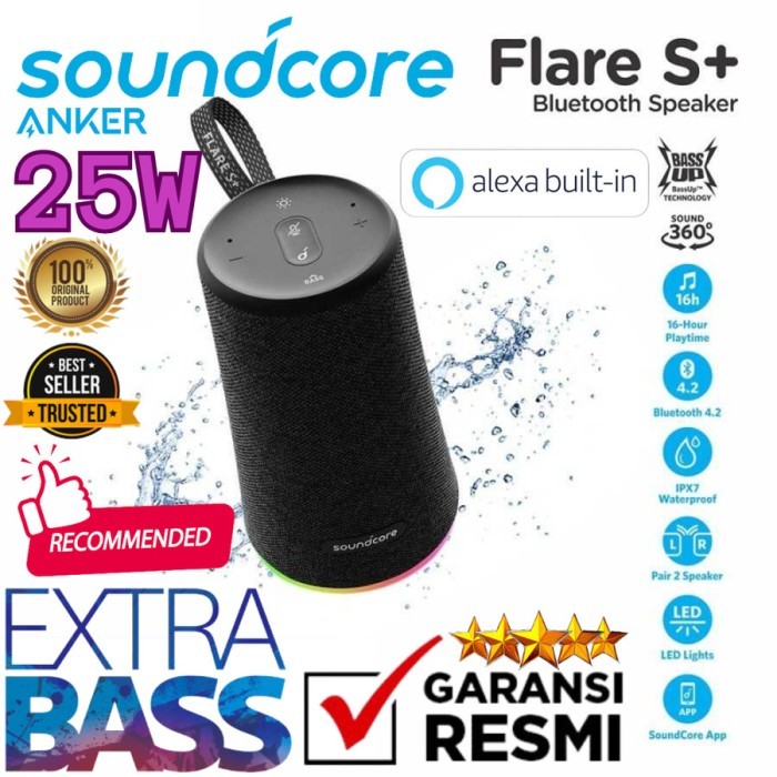 Anker Soundcore Flare S+ Plus Speaker Bluetooth 360 Sound Resmi