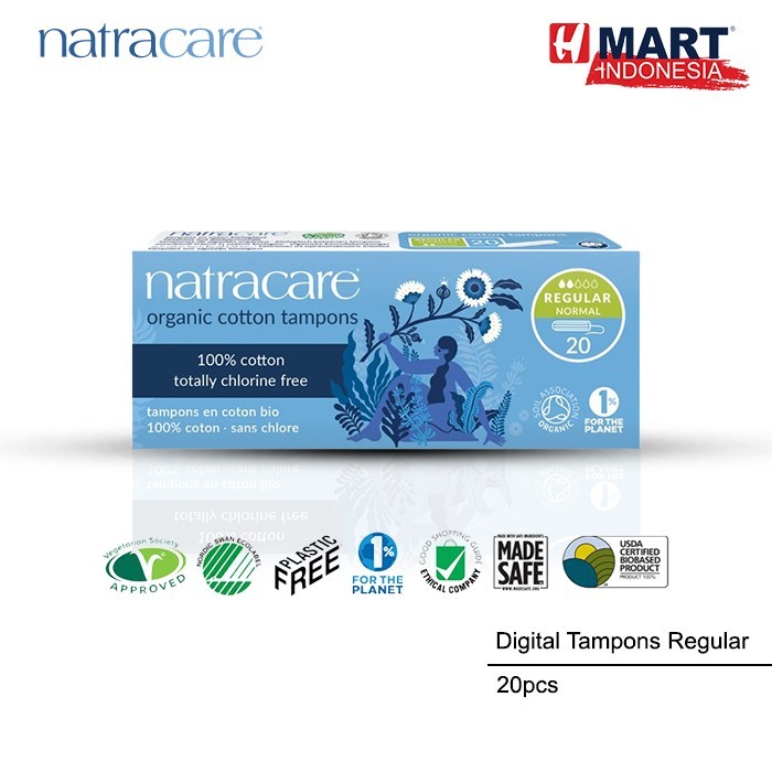 

Natracare Digital Cotton Tampons Regular - Pembalut Wanita 20Pcs