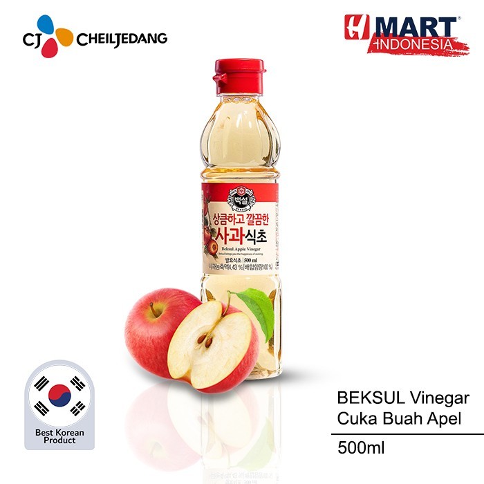 

Cj Beksul Apple Vinegar - Bumbu Saus Cuka Apel Korea 500Ml