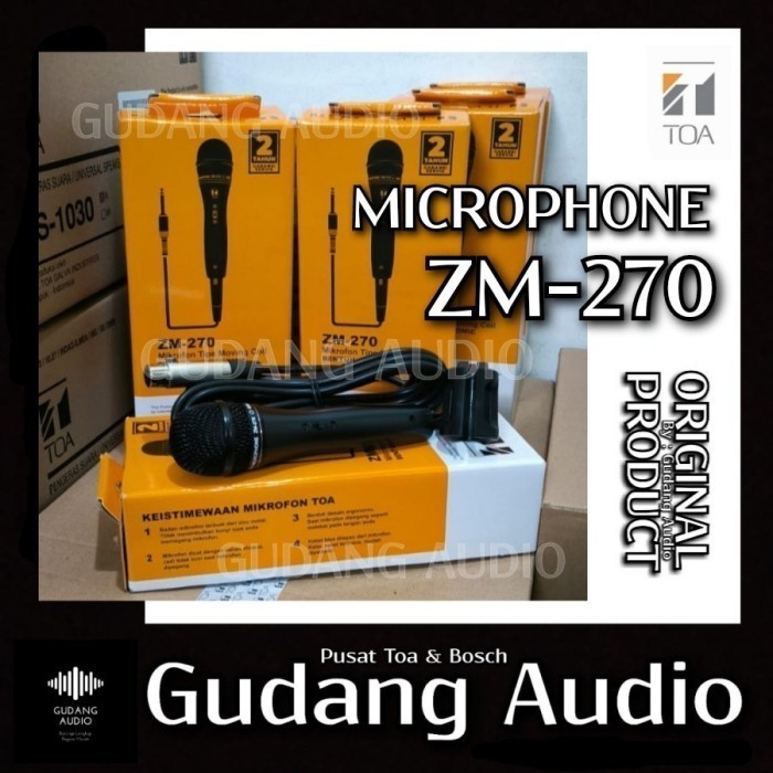 Mikrofon Microphone mic kabel Toa