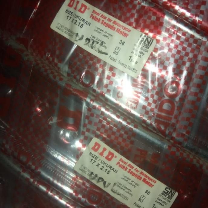 pelg motor DID besi ring 17 x 215 2.15 r17 215x17 2.15x17 17x215 ukuran 17x2.15 lobang lubang hole 3