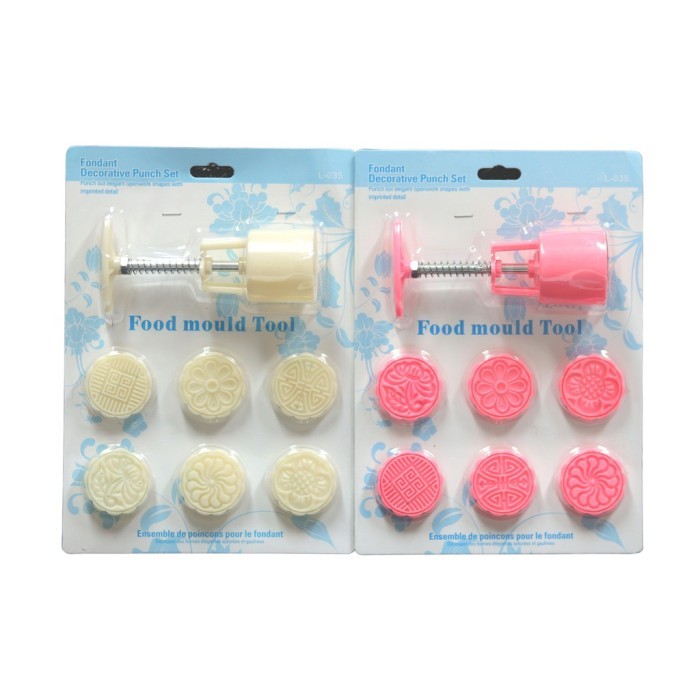 

READY CK MOONCAKE 6MODEL D:5CM CETAKAN PRESS CUTTER EMBOSSER CAKE KUE OVEN