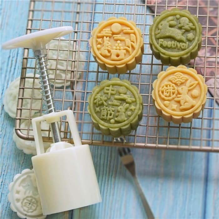 

BEST CETAKAN KUE BULAN 50GR MOONCAKE PRESS RABBIT MOON CAKE KELINCI