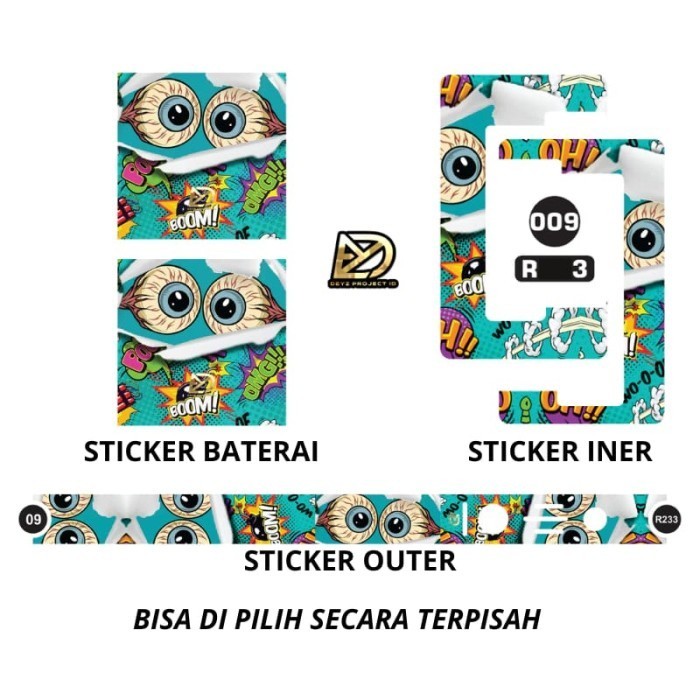 

Terlaris Set Inner R233 Bahan Cutting 01 Garskin Stiker Custom Case Laminasi Tebal COD