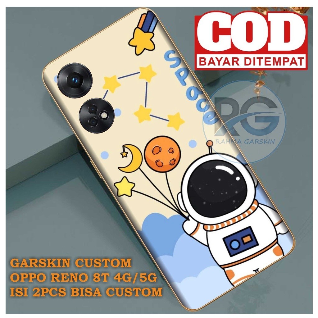 

Terlaris Oppo Reno Garskin Stiker Custom Case Laminasi Tebal COD