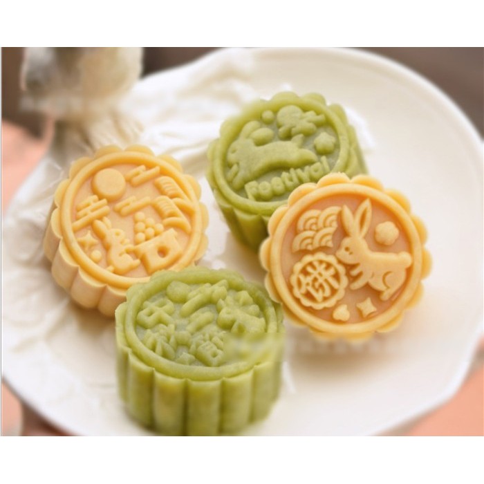 

BEST SELLER CETAKAN NASTAR TAIWAN MOONCAKE 50G KUE BULAN MOULD PLUNGER KELINCI