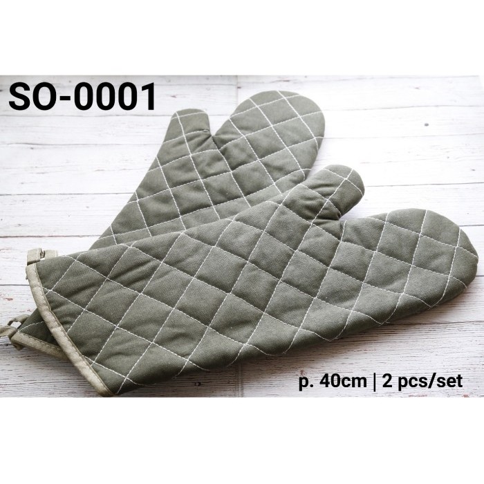 

BEST SELLER SO-0001 LAIN-LAIN SARUNG TANGAN OVEN MITTEN TEBAL