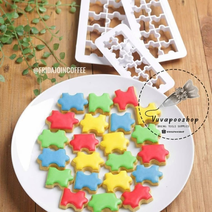 

BEST SELLER COOKIES CUTTER PUZZLE CUTTER KUE KERING PUZZLE CETAKAN KUE KERING
