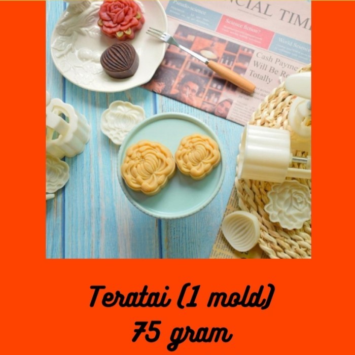 

BEST CETAKAN MOONCAKE FLOWER TERATAI MONEY BAG 75 GRAM