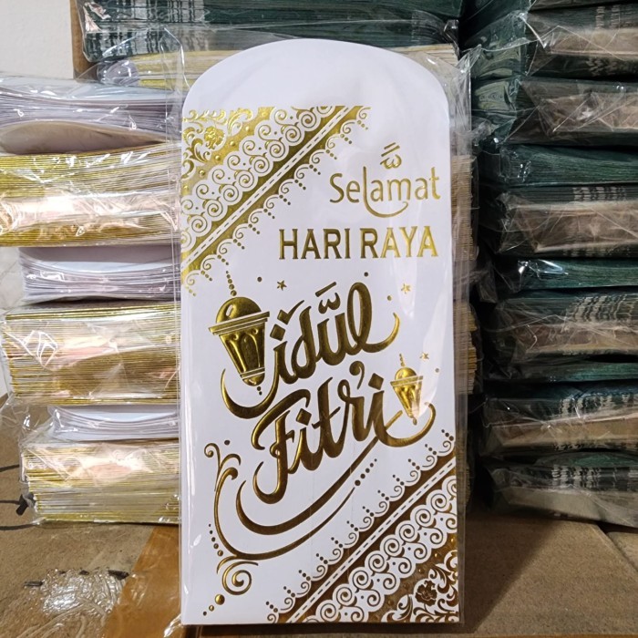 

New! 1Pak Amplop Lebaran Ukuran Besar Isi 50 Lembar Premium Mewah Angpau Id - LampuGold Poli Idul Fitri