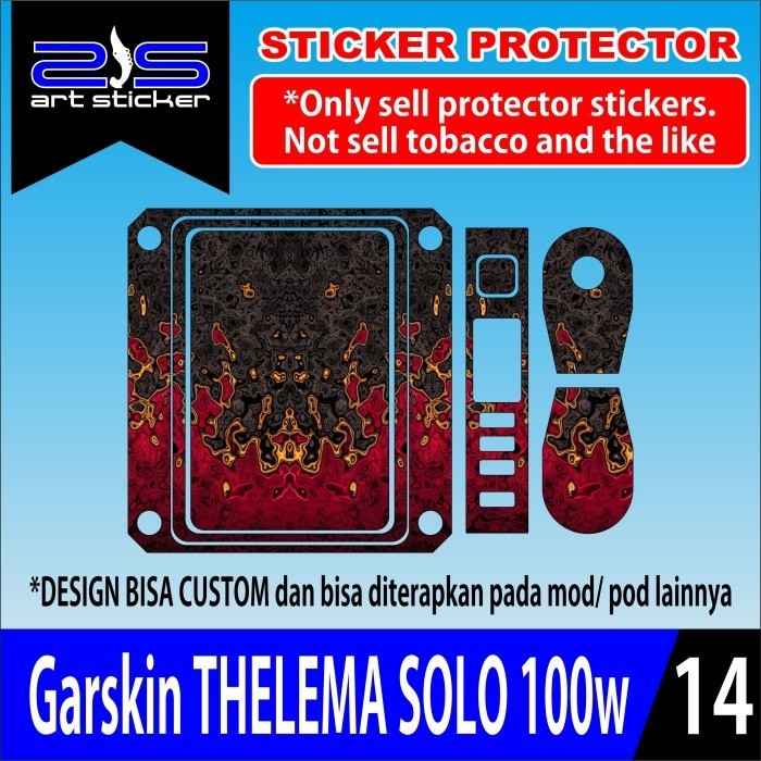 

Terlaris Thelema Solo 100w Purple Bappe Garskin Stiker Custom Case Laminasi Tebal COD