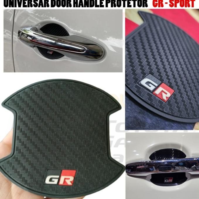 Outer Door Handle Protector Carbon Mobil Avanza Rush Fortuner GR Sport