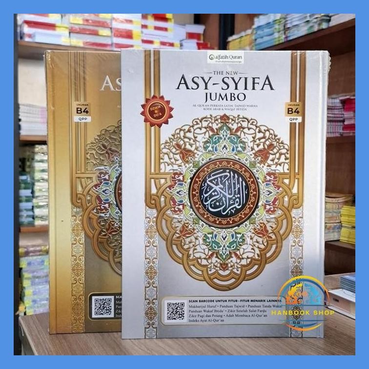 ALQURAN ASY SYIFA AKBAR B4 UKURAN JUMBO, QURAN LATIN TERJEMAH PERKATA