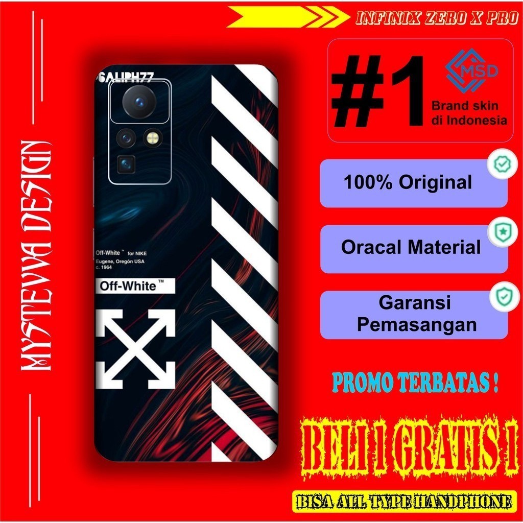 

Terlaris Infinix Zero X Pro Garskin Stiker Custom Case Laminasi Tebal COD