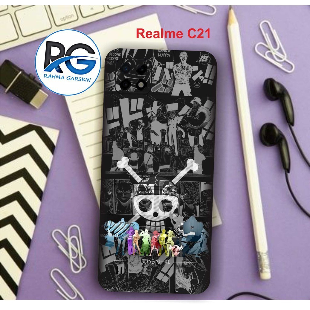 

Terlaris Realme C21 Garskin Stiker Custom Case Laminasi Tebal COD