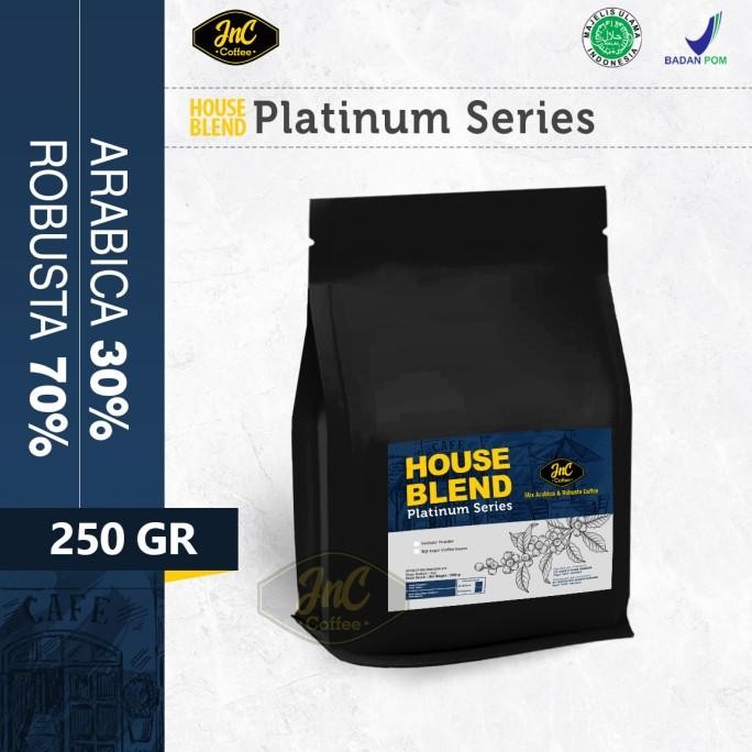 

Jnc House Blend Platinum 30% Biji Kopi Arabica 70% Robusta 250 Gr