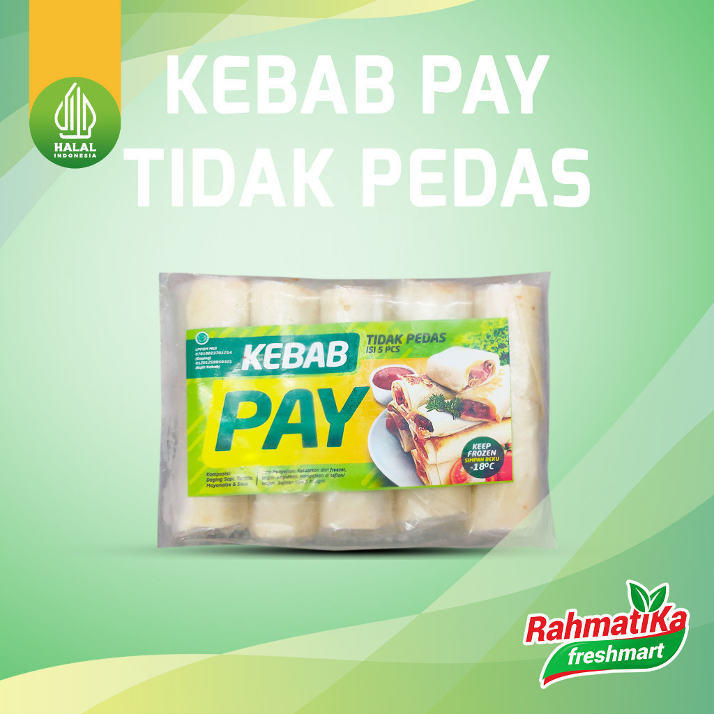 

Kebab Pay / Kebab Mini Tidak Pedas Isi 5 Pcs