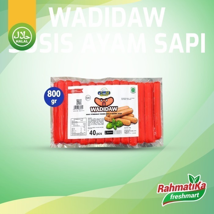 

Essem Wadidaw Sosis Kombinasi Ayam Sapi 800 gram Isi 40 Pcs (Frozen)