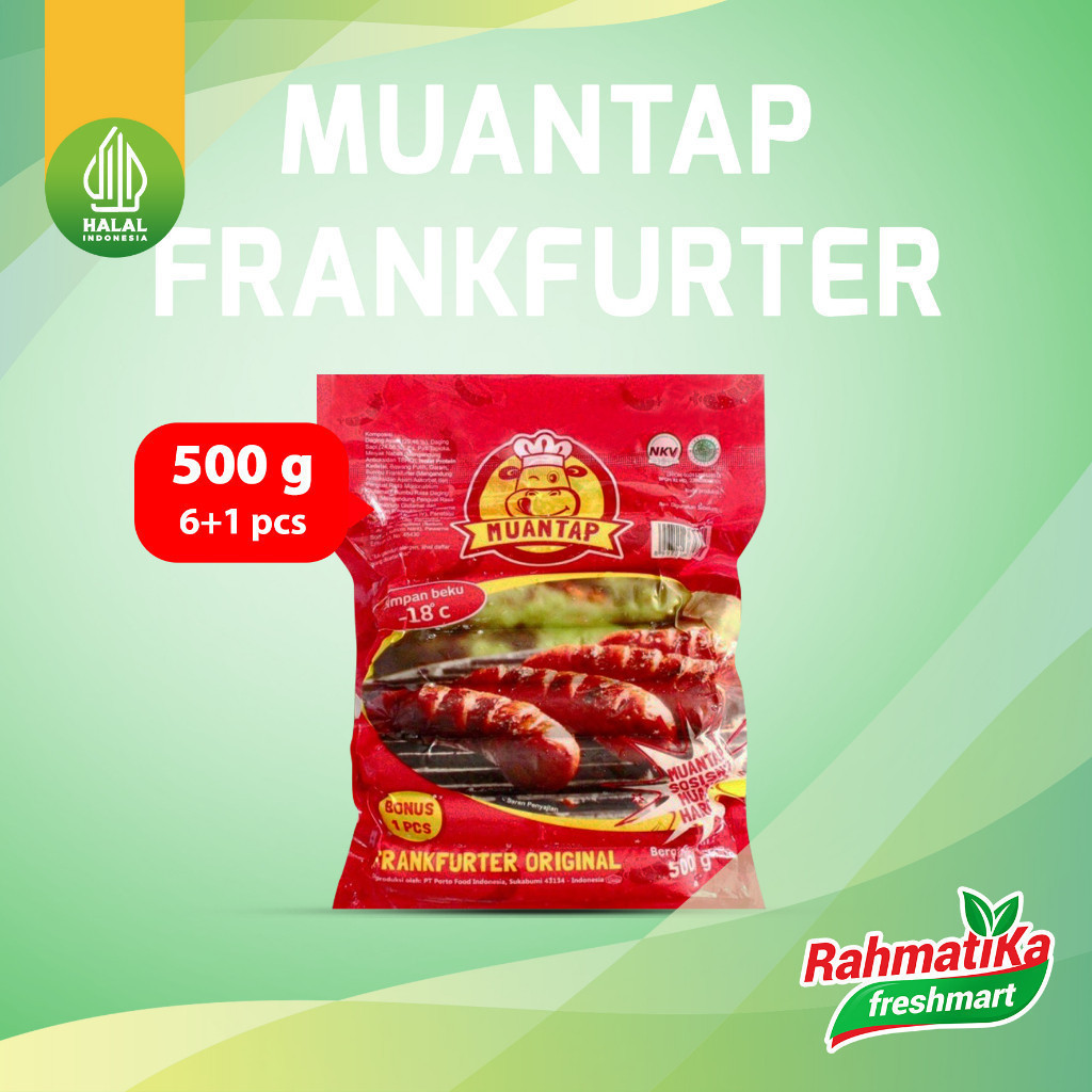 

MUANTAP Sosis Frankfurter Original Jumbo Isi 6 Pcs 500 gr