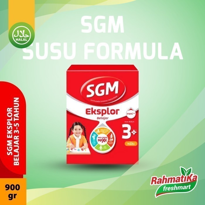 

SGM Eksplor 3 Plus Susu Pertumbuhan 3-5 Thn Madu 900g