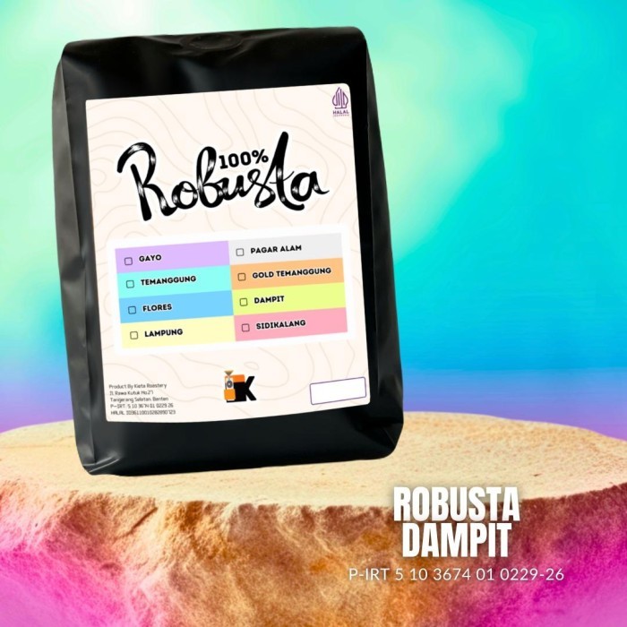 

Biji Kopi Fine Robusta Dampit Malang 250Gr By Kieta Coffee